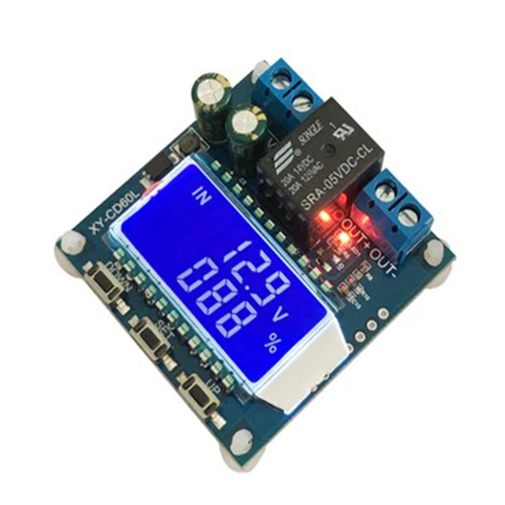 Lithium/Lead-acid Battery Charger Discharge Control Module LCD Display Undervoltage Overcharge Protector Board XY-CD60L DC 6-60V