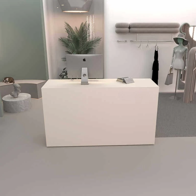 

Small Luxury Modern Reception Desk Infodesk Supermarket Cashier Reception Desk Work Counter Comptoir Caisse Commercial Furniture