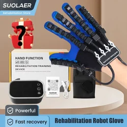 Left & Right Hand Finger Rehabilitation Exerciser Robot Gloves Stroke Hemiplegia Cerebral Infarction Training Equipment Therapy