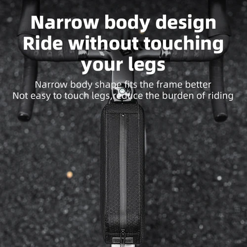 Imagen 2 del producto ROCKBROS-bolsa para ciclismo, resistente al agua, para tubo frontal, para cuadro de bicicleta de montaña o carretera