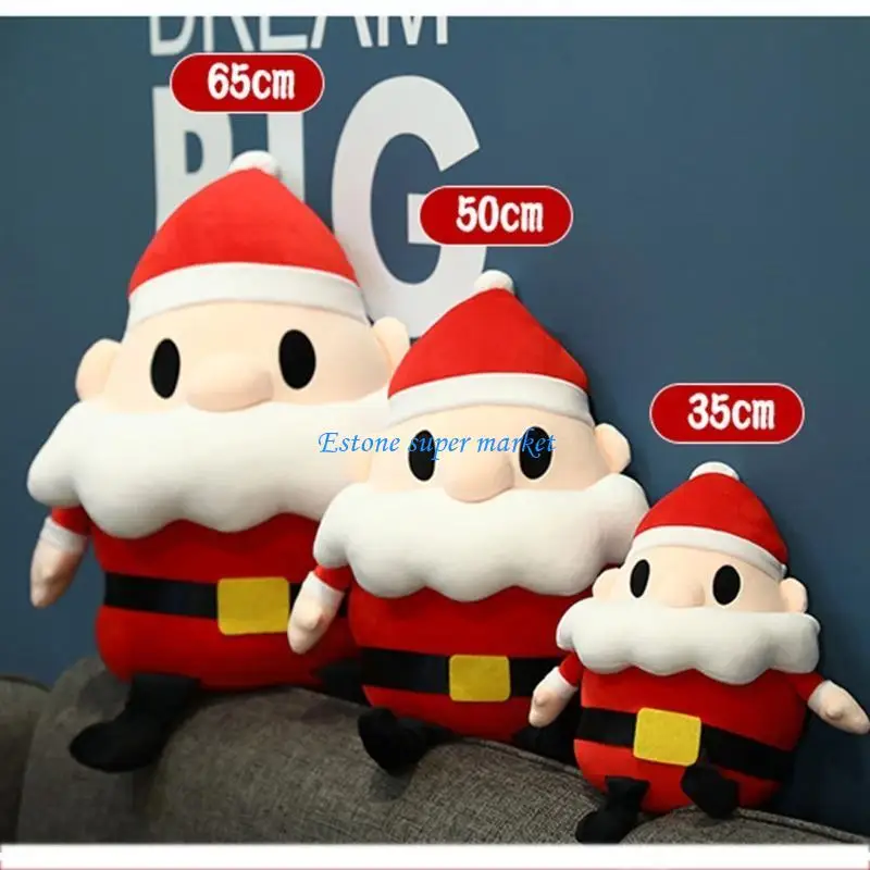 090B 14 Plexhop Toy Papai Noel Pillow Pillow para Ornamento Toy recheio não-deformado para desktop Decors Gift