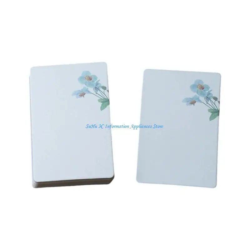 

20Sheets Blank Art Cards 2.24x3.54Inch Flower Print Note Card For Art Drawing