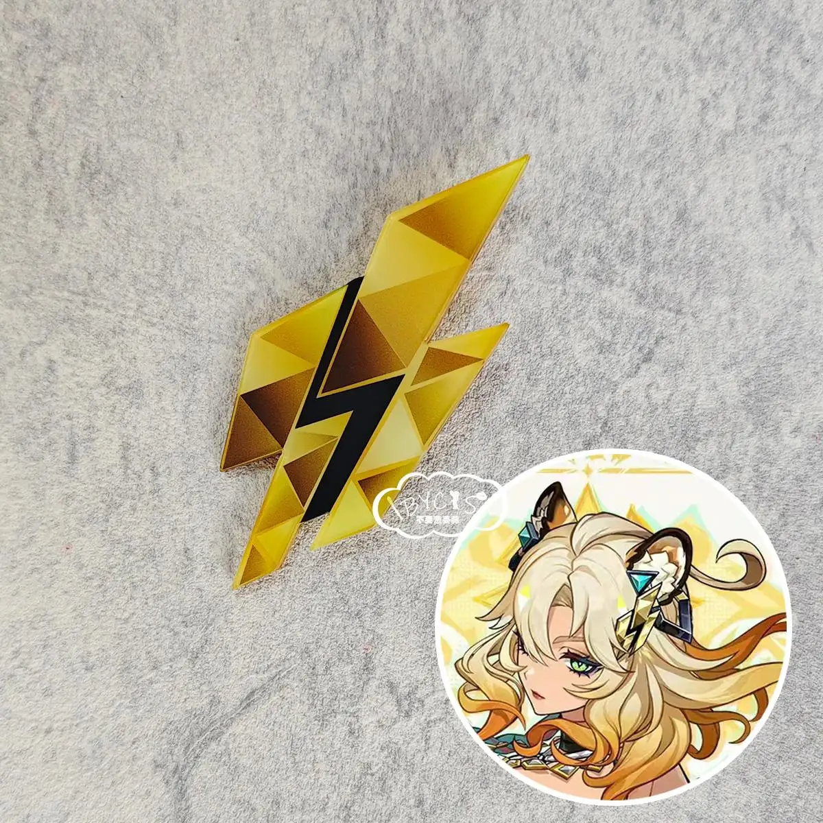 Anime Game Genshin Impact Xilonen Cosplay Hair Accessories Headwear Acrylic Lightning Hairpin Parts Props