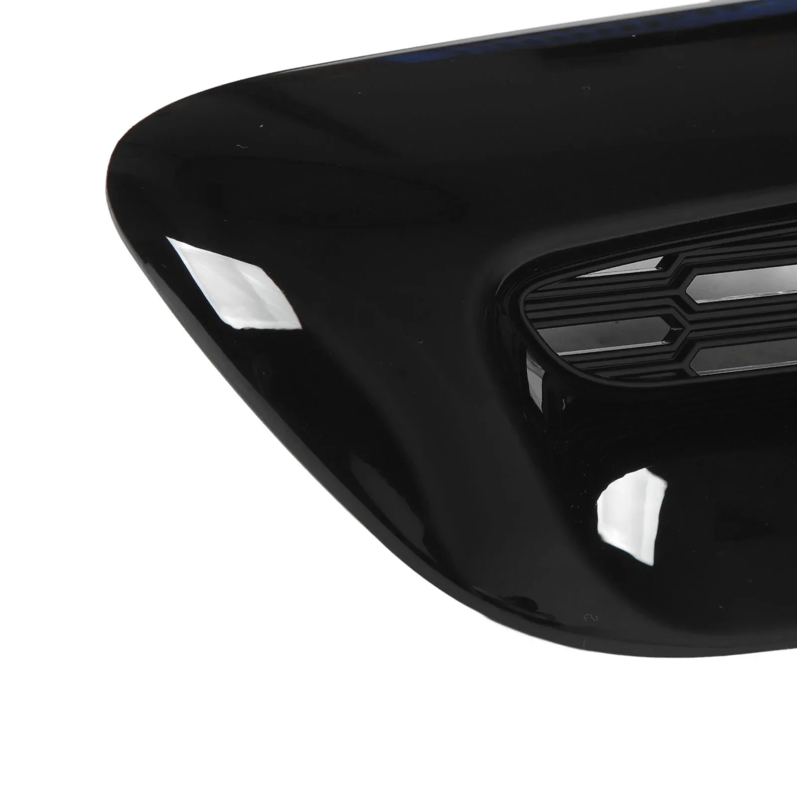 2 قطعة غطاء المحرك الأمامي تنفيس الكسوة مشرق الأسود منفذ الهواء غطاء استبدال لكوبر S R56 R55 R57 R58 R59 #6