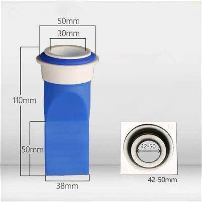 Floor Drain Seal Drain Deodorant Silicone Core Insect Control Backflow Preventer Way Valve Bathroom Pipes Tube In Toilet Kitchen