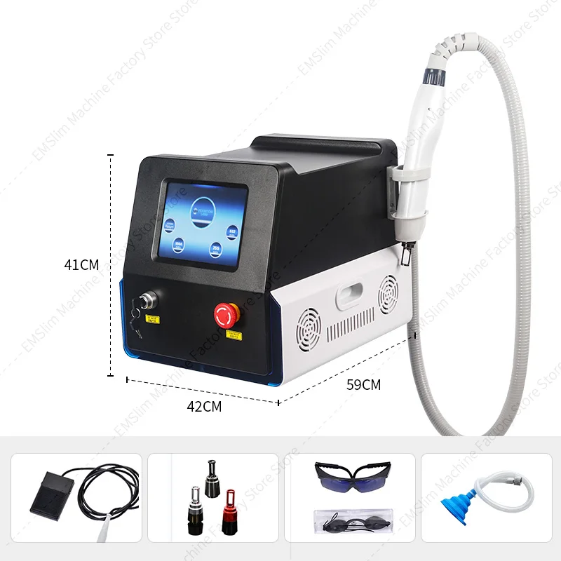 Mais novo q switch nd yag máquina a laser tatuagem depilação remoção eficaz laser de picossegundo para remoção de tatuagem