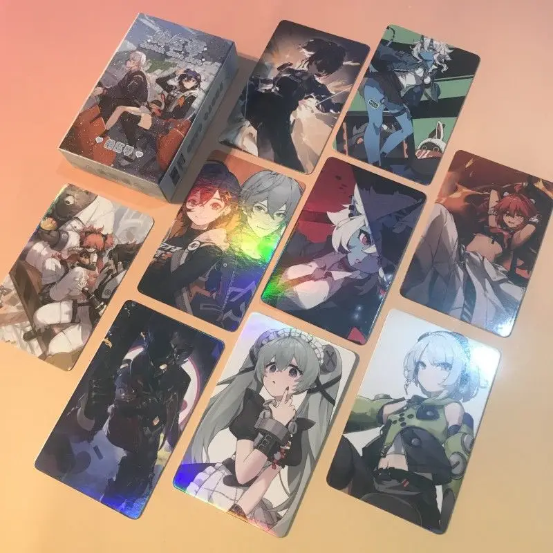 Anime Zenless Zone Zero Von Lycaon Nekomiya Mana Ellen Joe Cosplay Laser Card Postcard Xmas Halloween Accessories Instant Camera