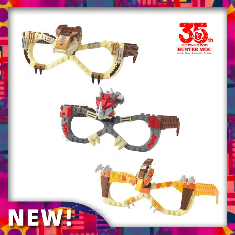 

Glasses Bricks Creative Children DIY unusual toys assembling construction set for childrens Glasses Building Blocks