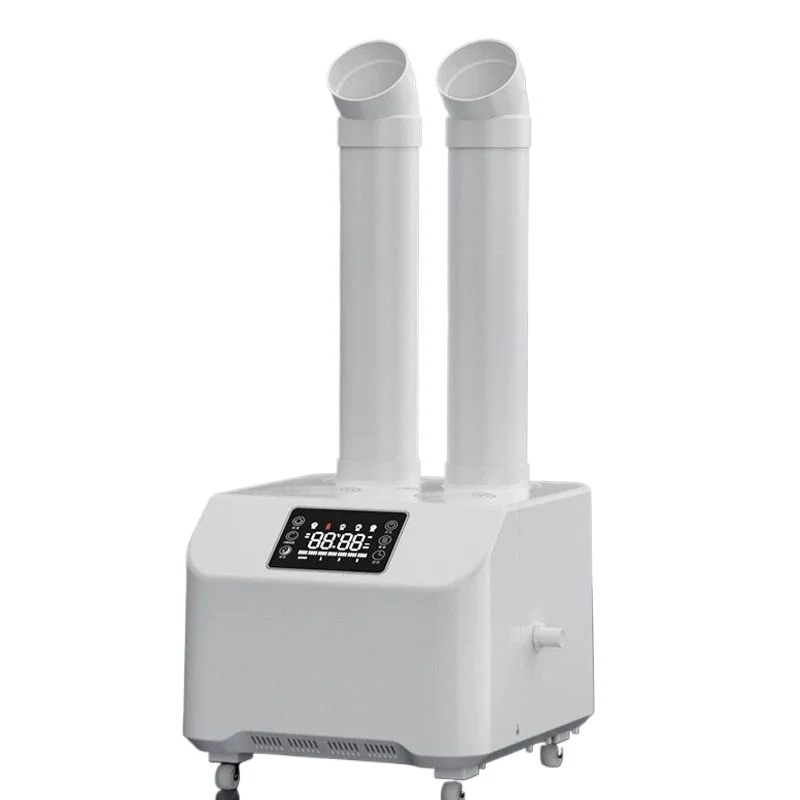 Double Tube Industrial Ultrasonic Humidifier Heavy Mist Spray Humidifying Apparatus for Workshop Greenhouse Planting