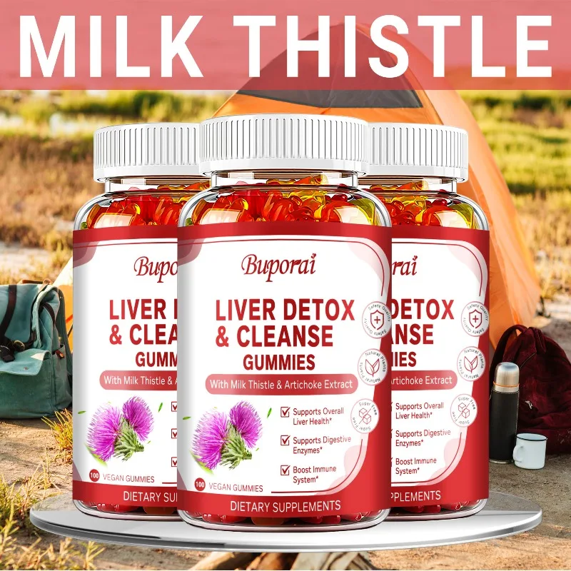 Liver Cleanse & Detox Gummies - Antioxidants, Promotes Cell Repair, Supports Skin and Digestive Health, Enhances Immunity