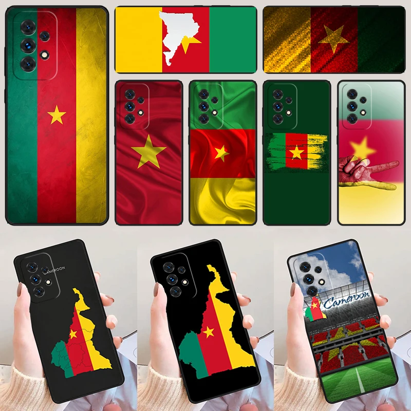 Cameroon National Flag phone case For Samsung Galaxy A42 A31 A40 A51 A71 A32 A80 A91 A52 A72 A73 A20e A21S A50 A70 A11 A12 Cover