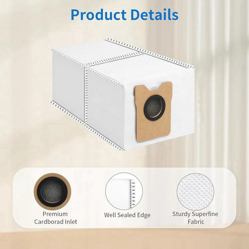 A26T-14 упаковка мешков для пыли для робота-пылесоса Eufy C20 Omni, одноразовые вакуумные мешки большой емкости