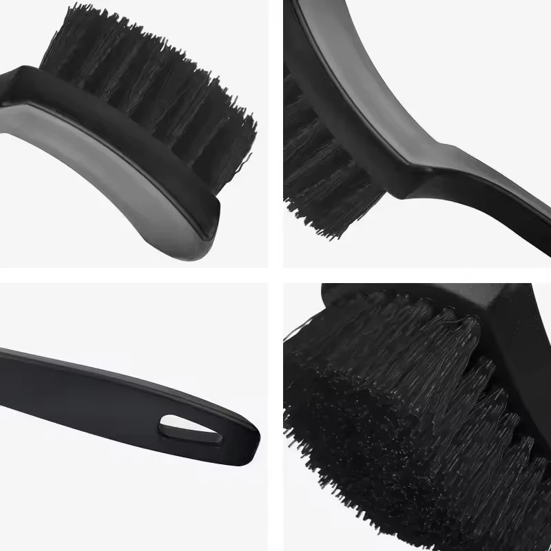 Motorcycle Tire Rim Cleaning Brush White & Black Wheel Hub Detailing Accessory Essential Washing Tool for Motorcycle Wheels