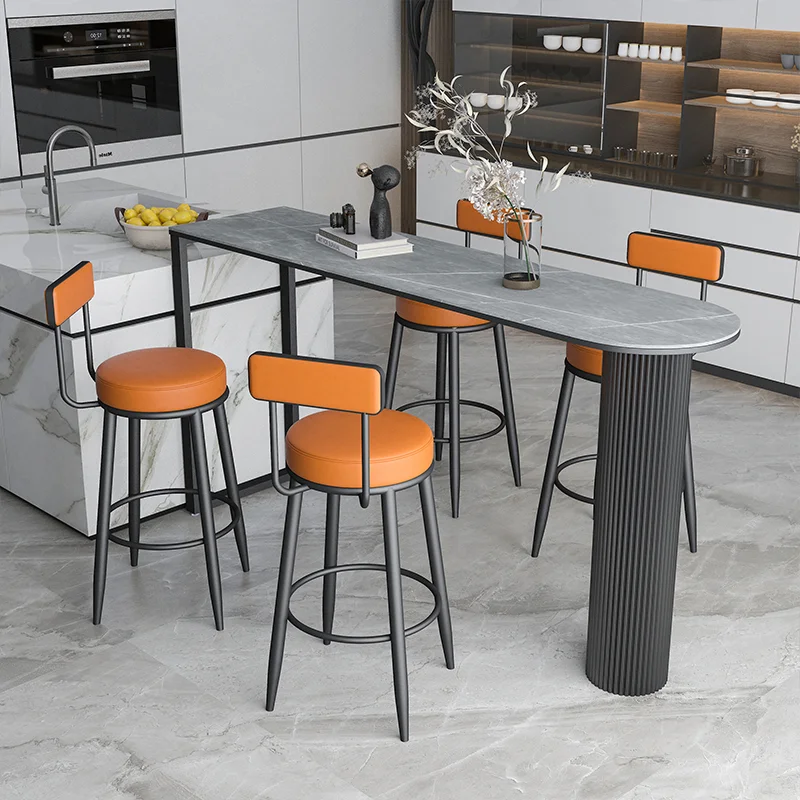 

Kitchen Accent Bar Stools Dining Reception Nordic Counter Bar Stools Restaurant Foot High Taburetes Altos Cocina Room Furniture