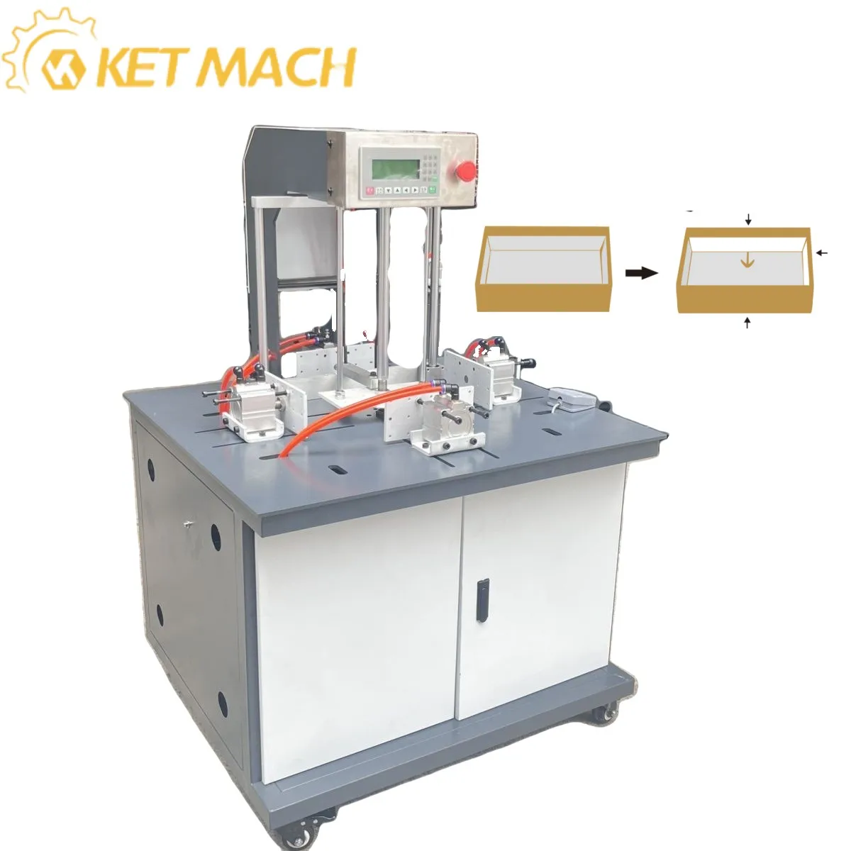 

KET Hot Sale Shoe Gift Watch Rigid Box Air Bubble Removing Machine Defoaming Air Bubble Press Pressing Machine