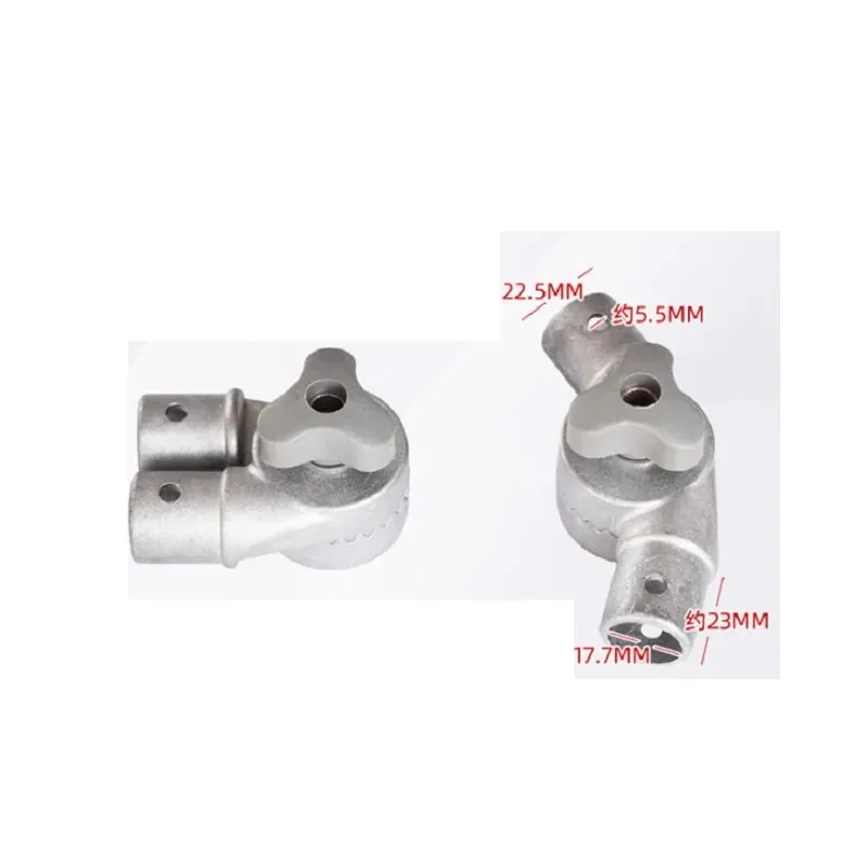 2PCS Chair backrest adjustment gear modification die-casting aluminum connector 22.5mm inner plug tube folding hinge