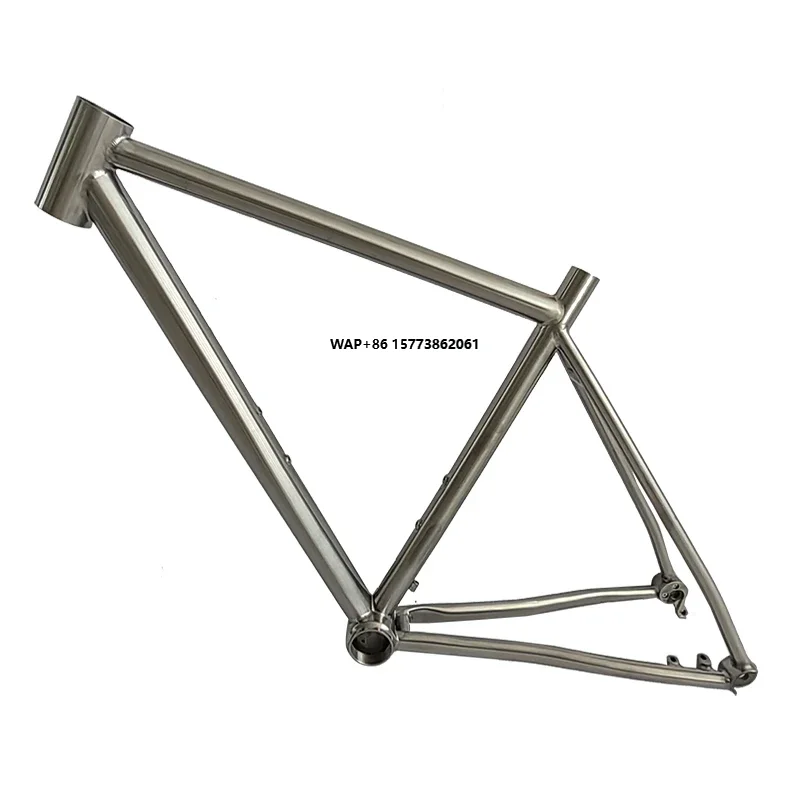

Titanium Gravel Road Bike Frame Full Internal Route BB T47 UDH