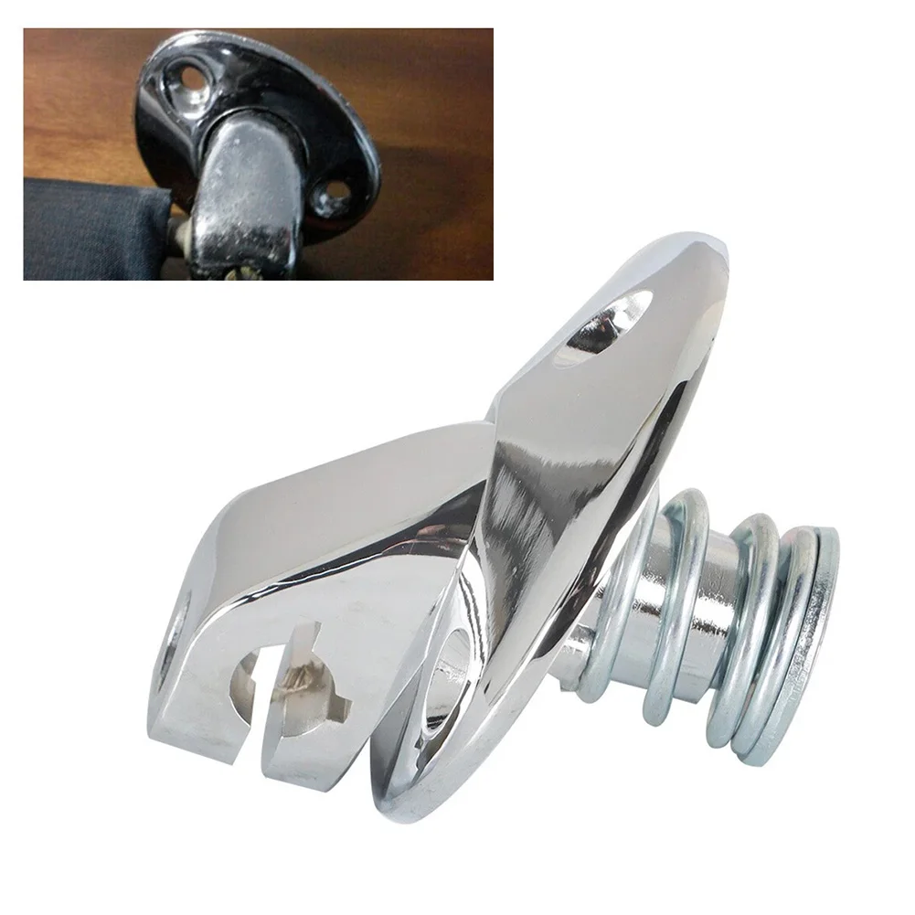 Sunvisor Support Brackets Kit 14 Pieces Chrome Plated with Screws Rubber Tips and Bushings for Firebird 1967-1969