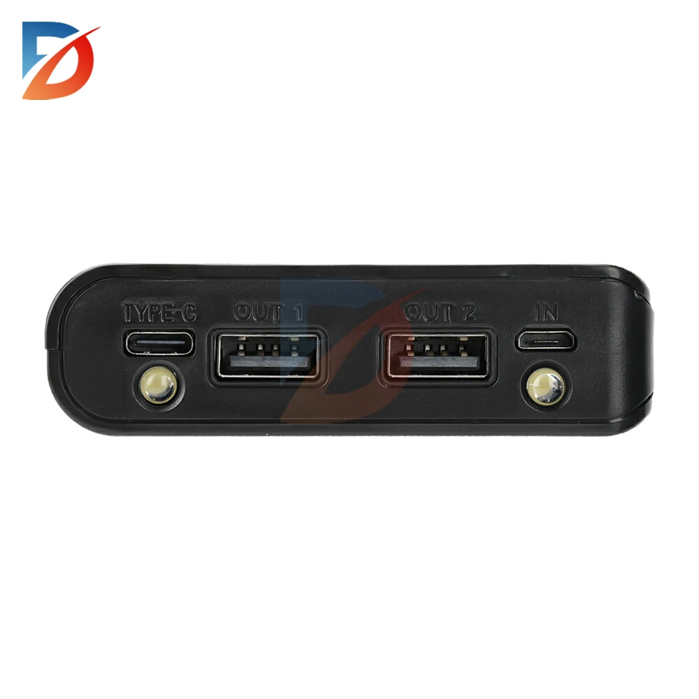 8*18650 mobile power battery boxes portable dual USB Micro Type-C charging shell suitable for iPhone18650 battery box shell