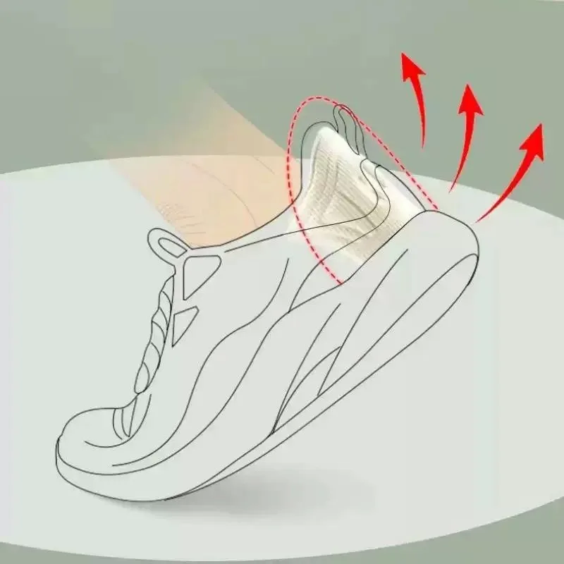 5 paia di solette per sneaker, cuscini per tallone, misura regolabile