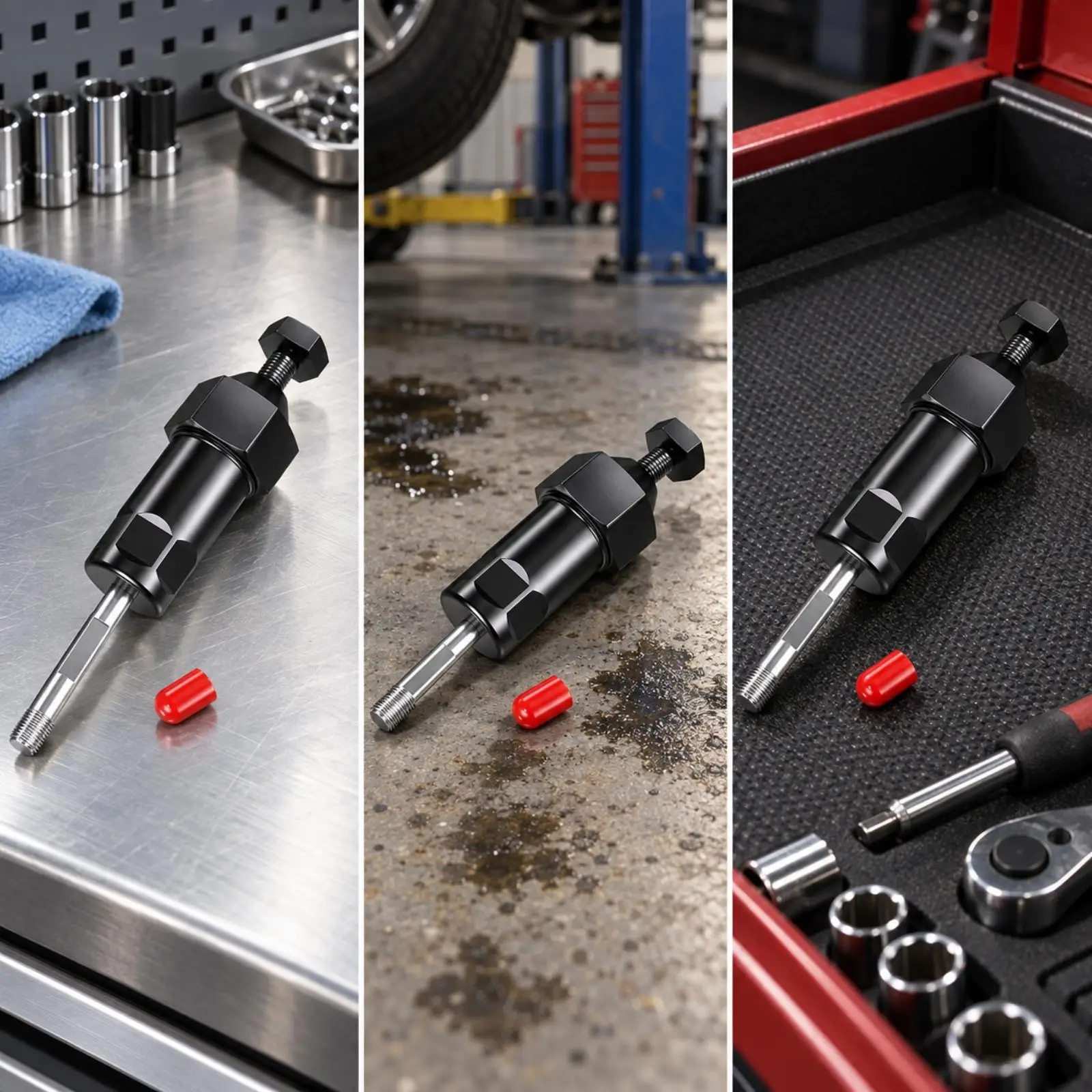 Grease Passage Unclogging Tool Metal Construction Screw-Type Grease Fitting Cleaner Zerk Cleaner Tool Heavy Duty Hand-Operated