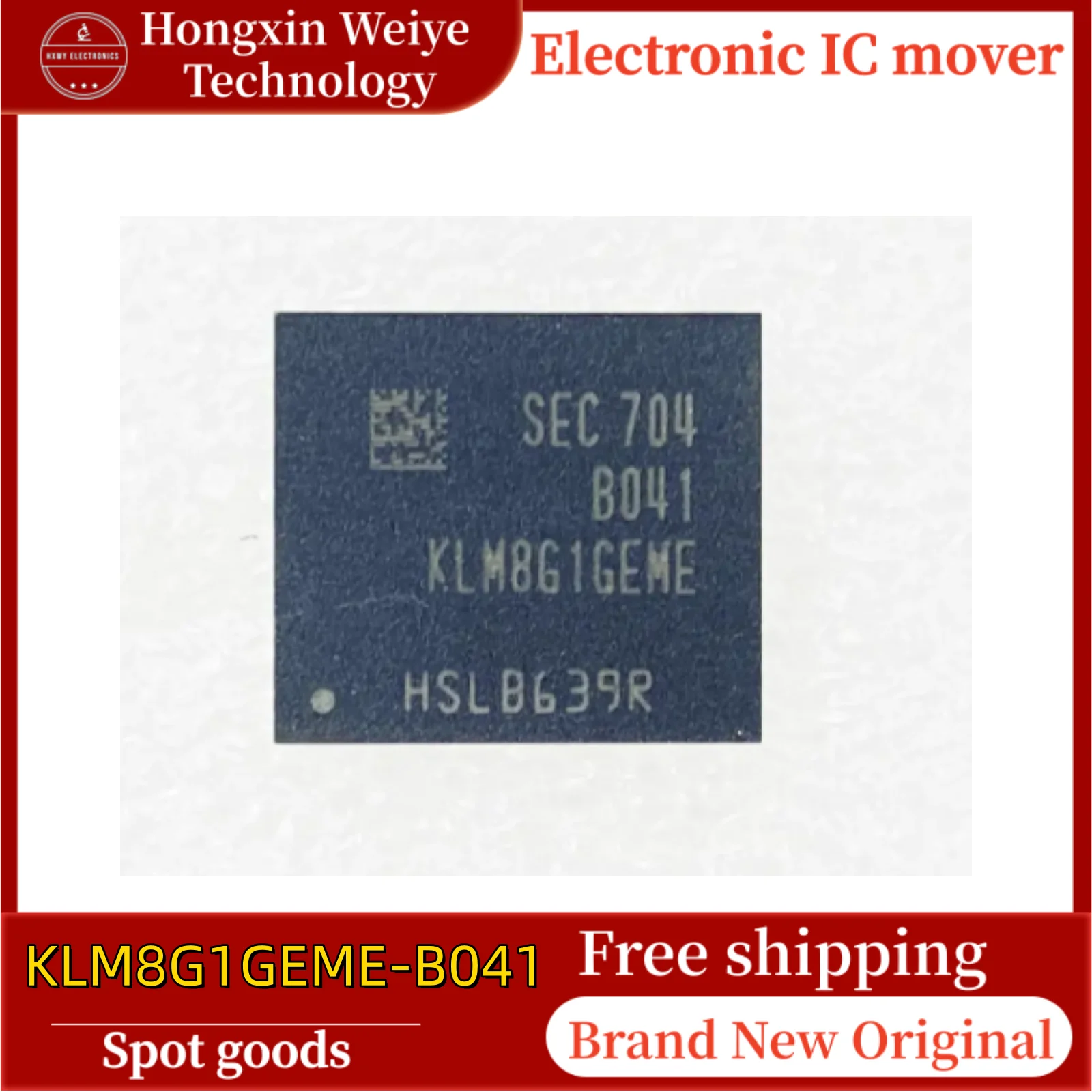 

1/5/10 pcs KLM8G1GEME-B041 BGA153 EMMC memory chip brand new in stock free shipping