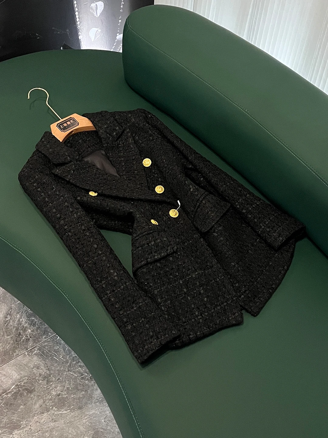 

Elegant Woolen Suit Jacket Women's Long Sleeve X602 Spring 2026 Luxury Style Tailored Fit Office Wear Single Button Closure