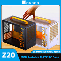 JONSBO Z20 MATX Chassis Detachable Portable Mini Desktop Gaming Computer Chassis Transpare PC Support 363mm Graphics ATX Power