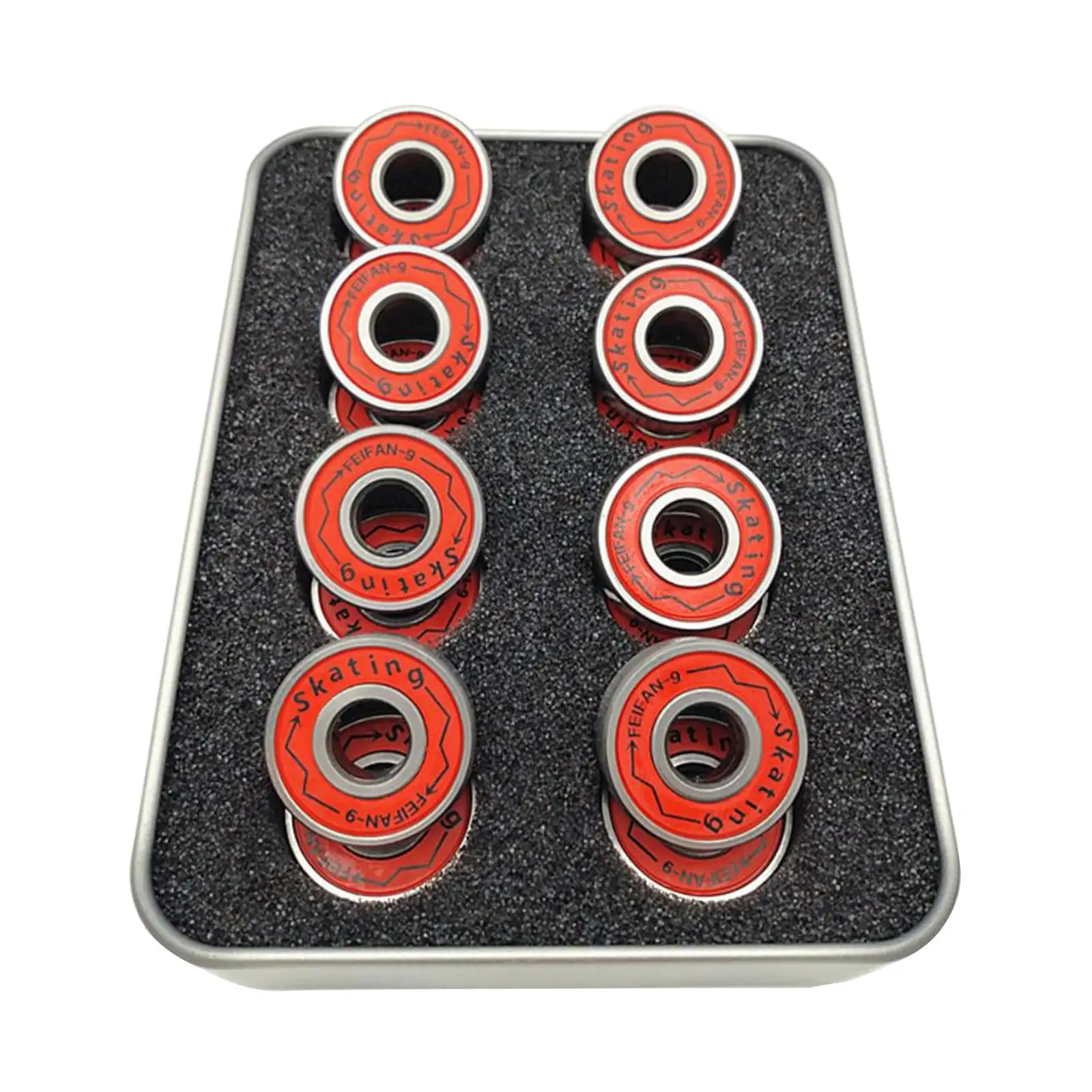 16Pcs Skateboard Bearings, Premium Ball Bearing - Pro Longboard Bearings for Skate, Inline Roller , Scooters, Spinners,ABEC 9