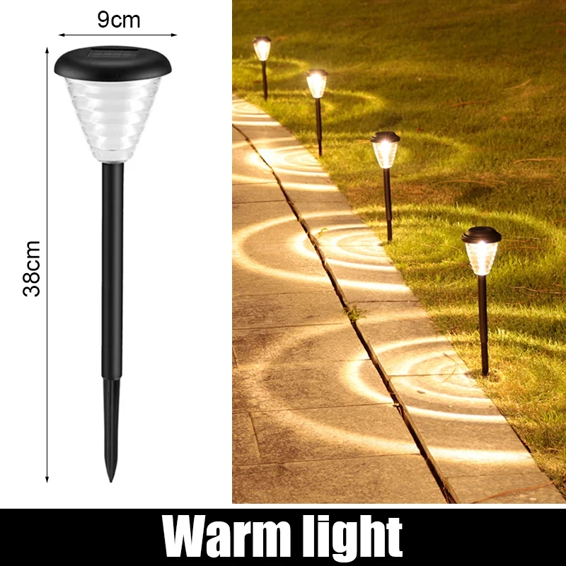 Ground mounted lights, solar landscape decorative lights, waterproof and easy to install, used for streets, gardens, roadsides