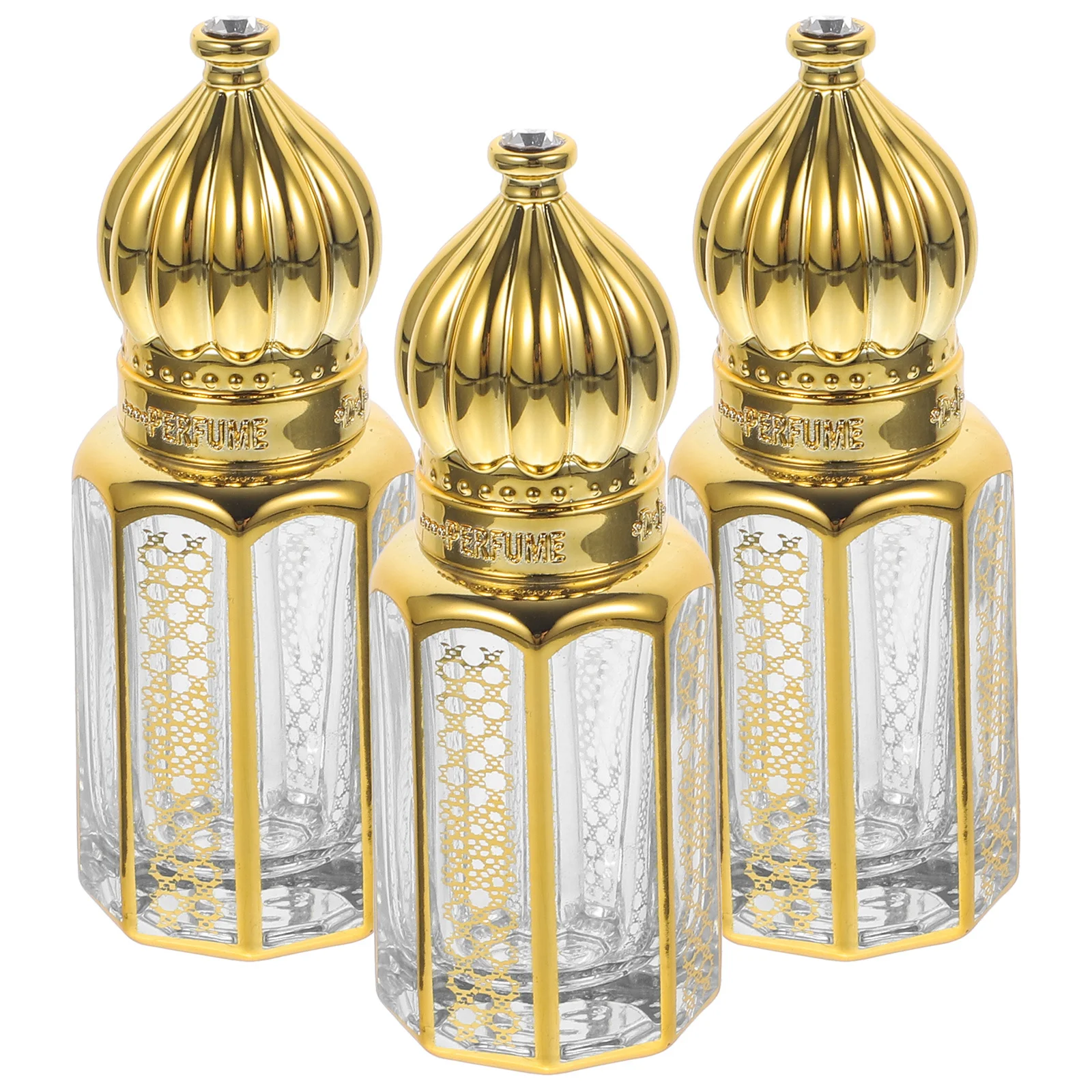 3Pcs Essential Oil Bottles Roll on Perfume Bottle Set Compact Refillable Roller Bottles for Oils Travel Use Essential Oil Roller