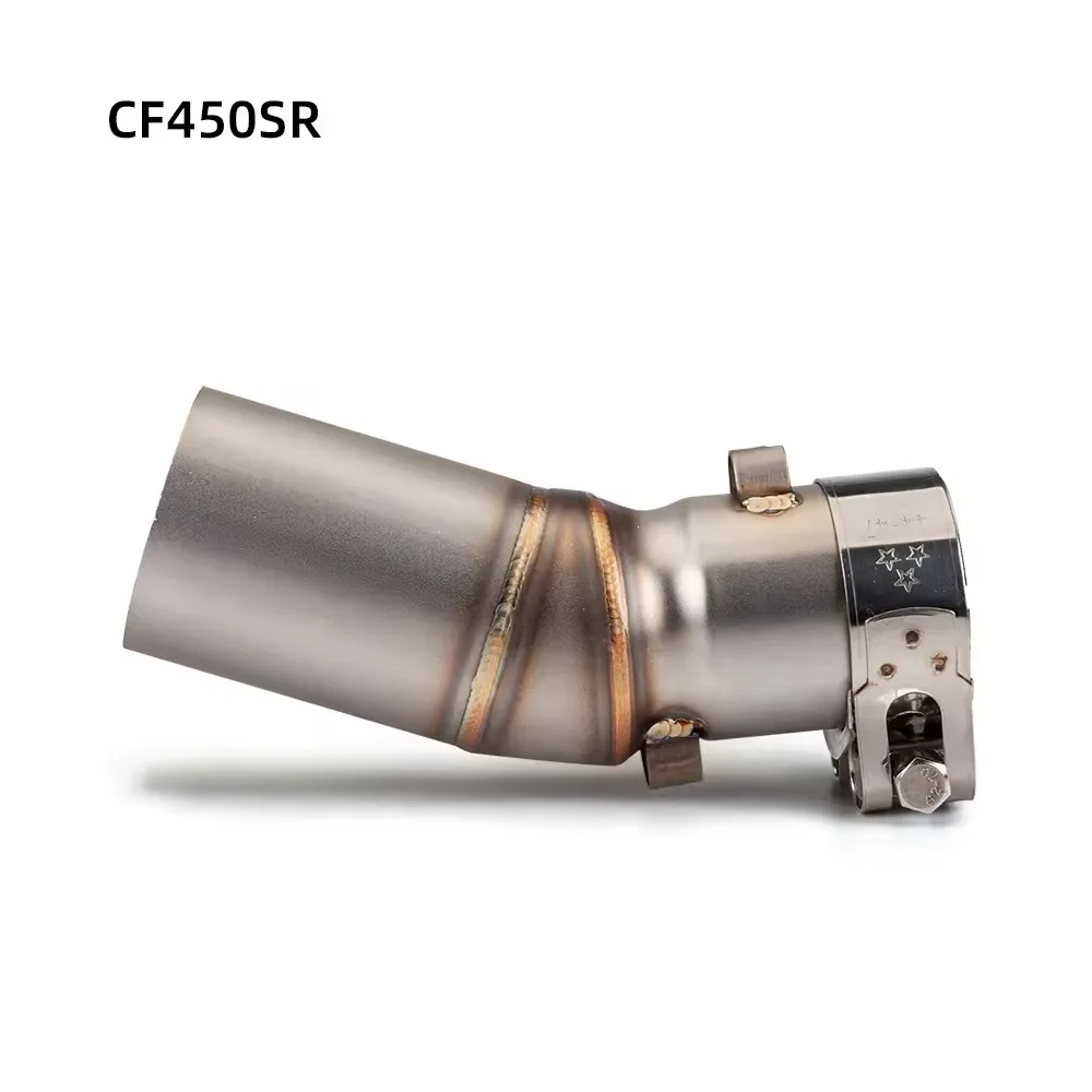

Suitable for Spring Breeze 450SR motorcycle modified exhaust pipe, stainless steel middle section
