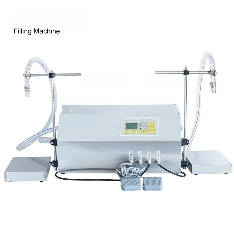 ZS-GP262W Riempitrice e pesatrice Pompa a ingranaggi Olio motore Riempitrice per fiale a doppia testa