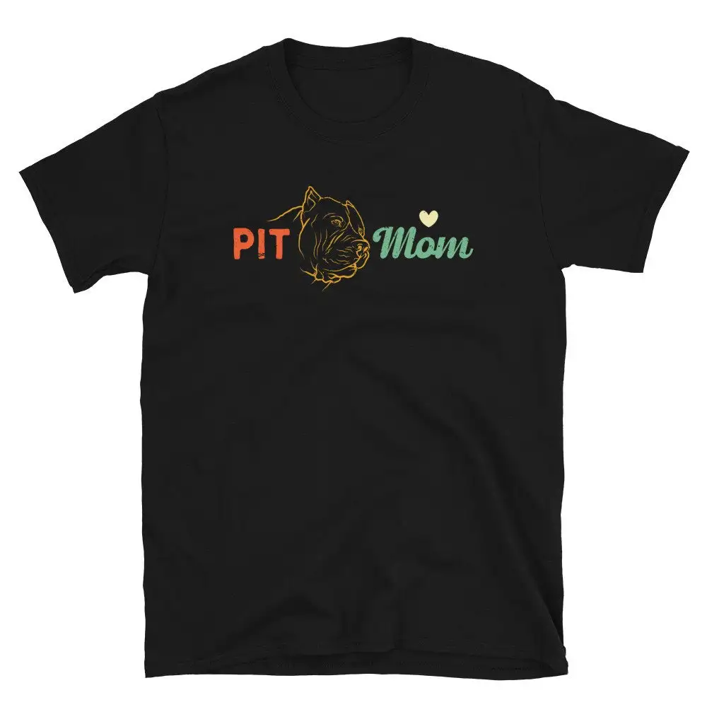 Pitbull Mom T Shirt Pittie Pitty Pit Bull Pet Owner Cute For Men