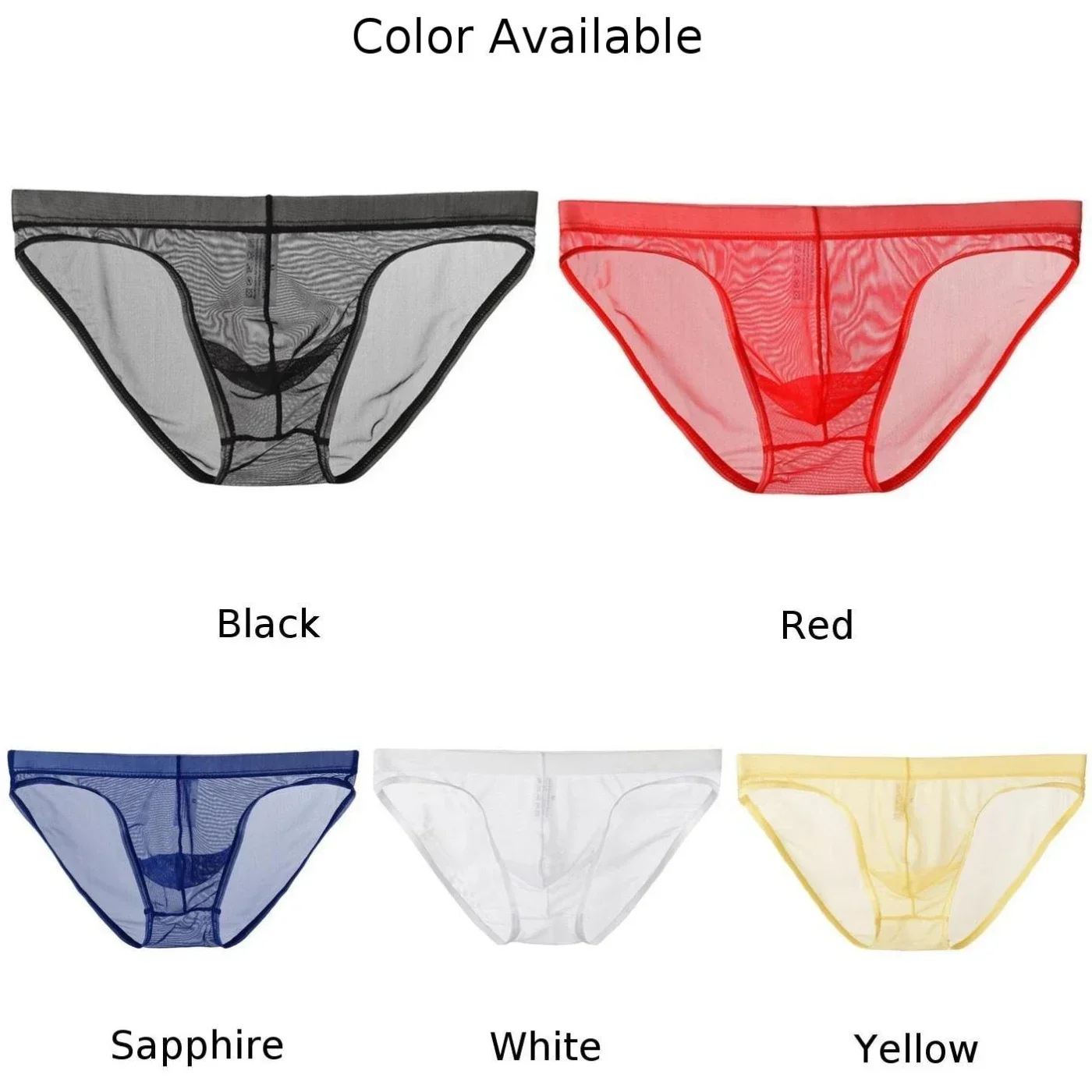 Underpant Short Thong Pants Briefs Provoking Men's See Through Mesh Briefs Pouch Underpants Ignite Your Passion!