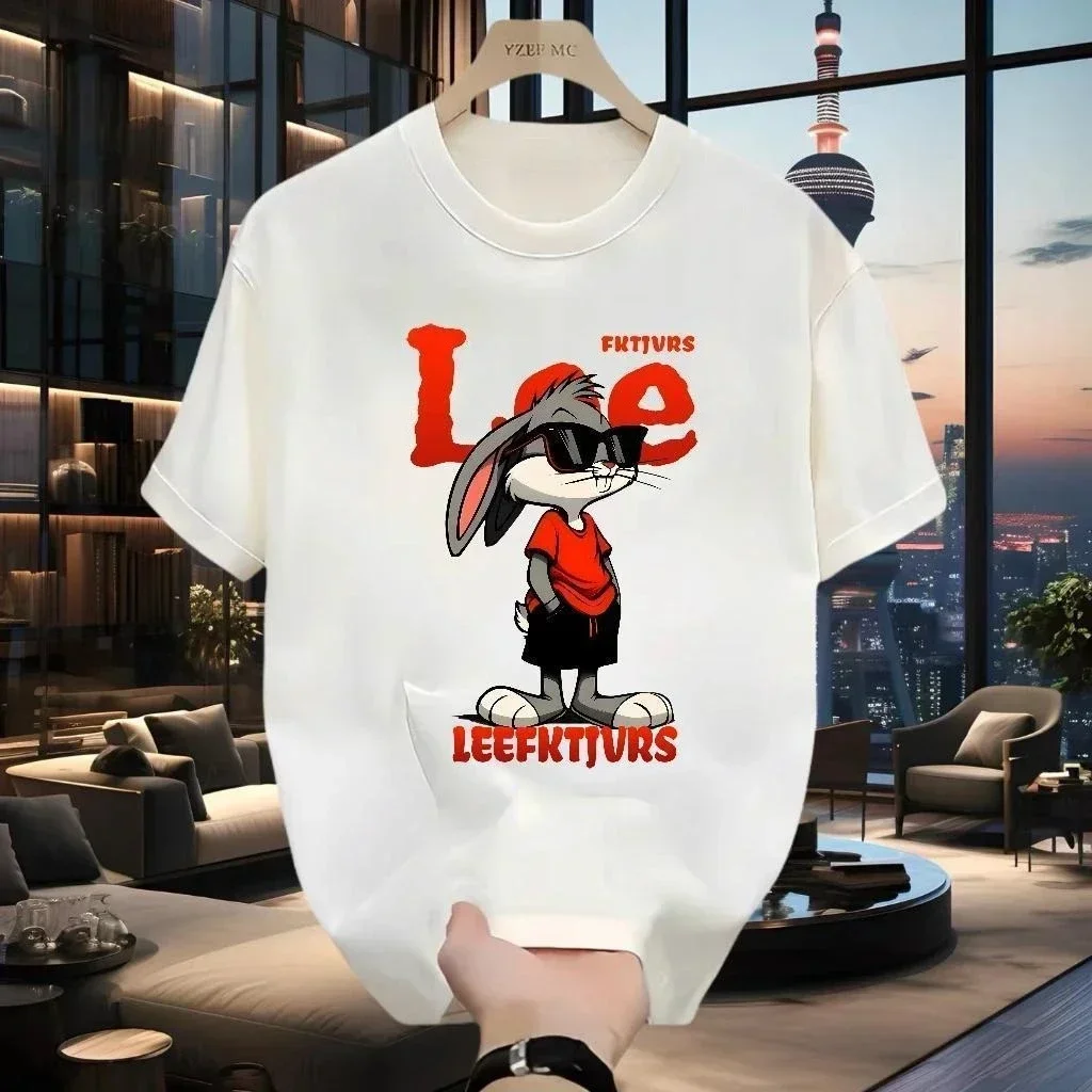 

Американский модный бренд 2025 летняя горячая вещь унисекс футболка с короткими рукавами повседневная универсальная легкая роскошная футболка универсальный топ T