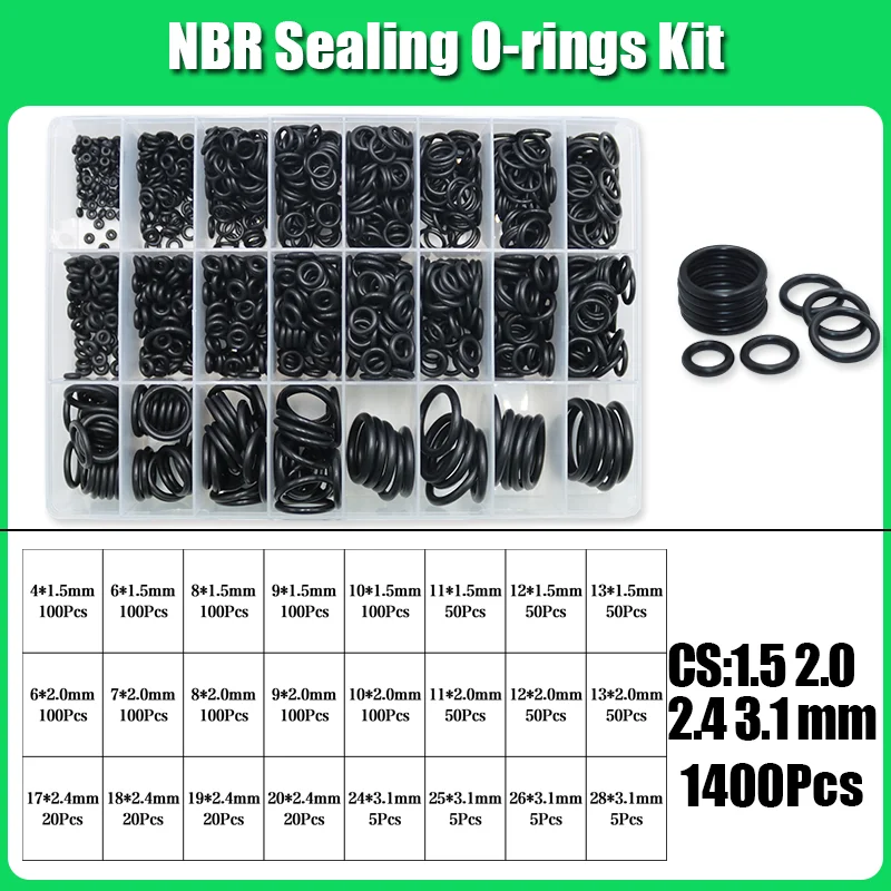 3230x O-Ring Nitrilkautschuk NBR ORing Ölbeständige, verschleißfeste, wasserdichte Dichtungsscheibe Kfz-Wasserhahn-Sanitärdichtung – Detail 17