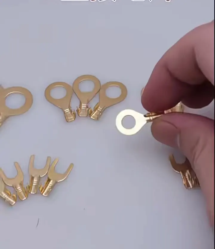 150pcs/set Round Terminal Block DJ431 O-type Lugs Terminals Cold-Pressed Connector Copper Tab Wiring Nose Combination Set New