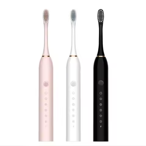 Sonic Electric Toothbrush for Adults IPX7 Waterproof DuPont Brush Head USB Rechargeable High Frequency Cleaning 6 Cleaning Modes