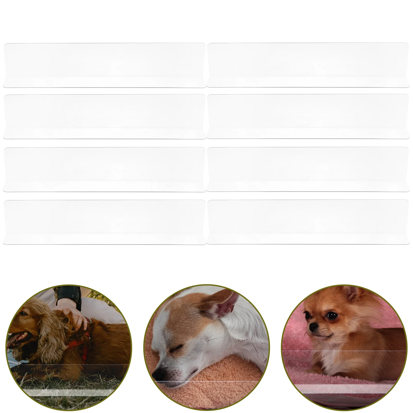 8 Pcs Sofa Blocker Puppy Toys The Bed Clear Cage Guard Animal Small Pets Pvc Liner Baby Guinea Pig Side Barrier