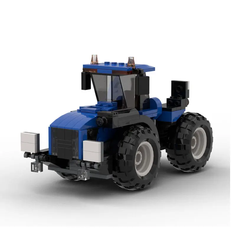 

High-fidelity farm tractor adult assembly and collection model, small particle building block model toy gift ornament 224pcs