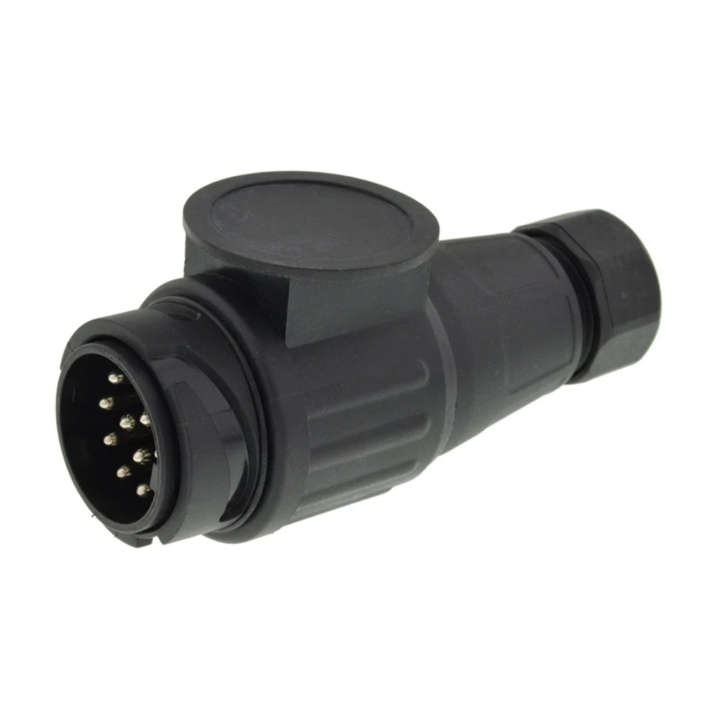 13Pin Trailer Plug 12V Towing Bar Socket 13 Pole Caravan Wiring Electrical Connector Trailer Electrical Connector for Vehicle RV