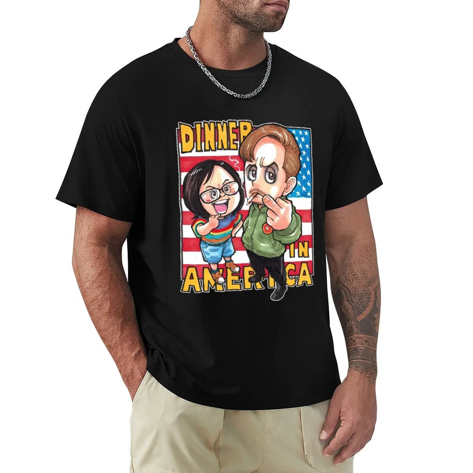 Camiseta de dibujos animados Dinner in America Chipi, camiseta de manga corta resistente a los olores