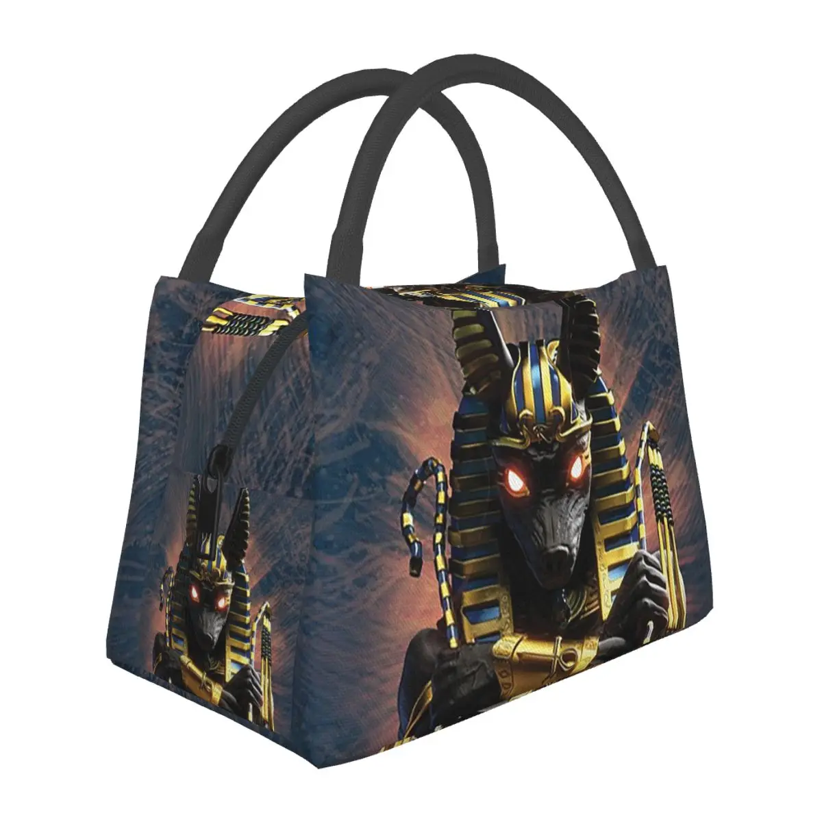 

Ancient Egypt God Anubis Egyptian Pharaoh Lunch Bag for Women Bento Storage Food Boxes Container Cooler Thermal Lunch Box Tote