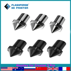 FLASHFORGE High Temperature Hardened Nozzle for Creator 3 Pro Creator 4 0.4mm 0.6mm 0.8mm Replacement Nozzles 3d Printer Parts