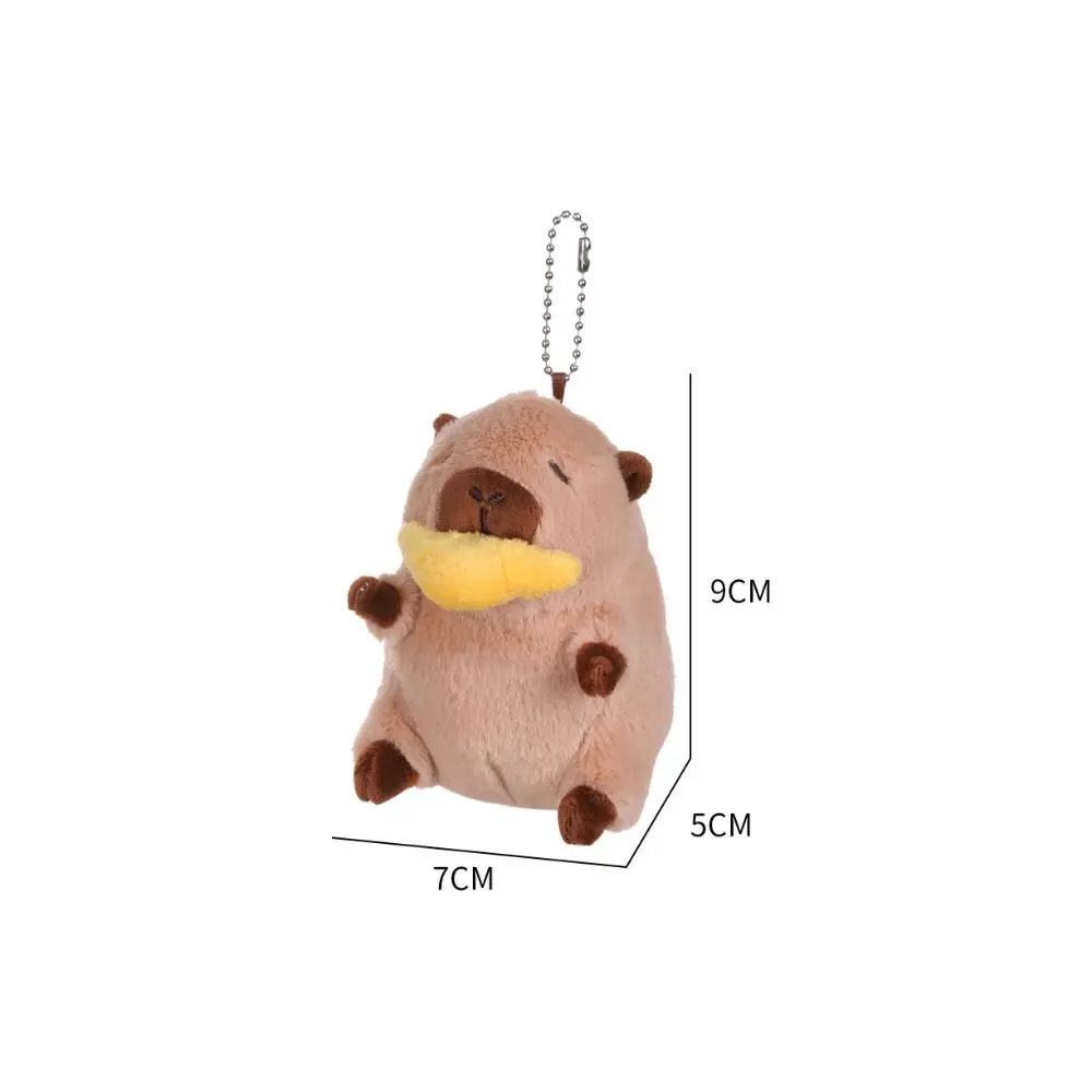 Wagging Tail Capybara Tail Wagging Keychain Cartoon Animal Toy Wag Its Tail Toy Plush Doll Capybara Fashion