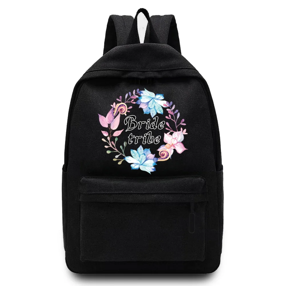 2022 casual viagem mochila estudante saco de escola grande capacidade bolsa para portátil lona noiva impressão zíper unisex organizador bolsa de ombro