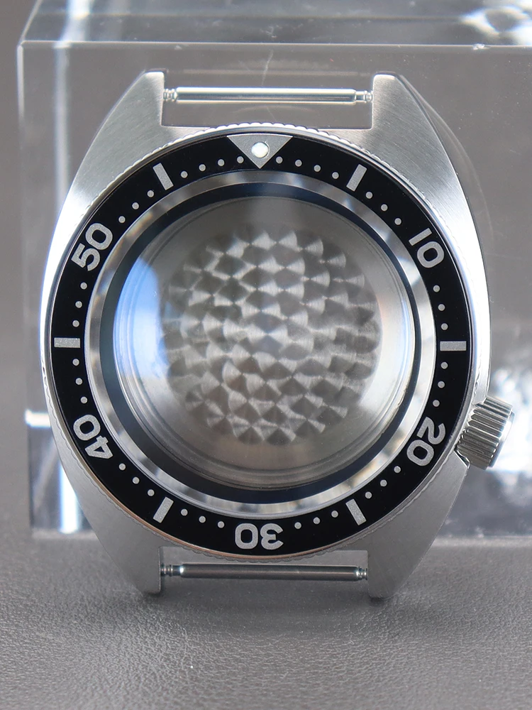 NH35 41mm Men's Watch Case With Sapphire Crystal For Mod Abalone NH35 NH36 NH38 4R36 Movement 28.5mmDial Pure Black Chapter Ring