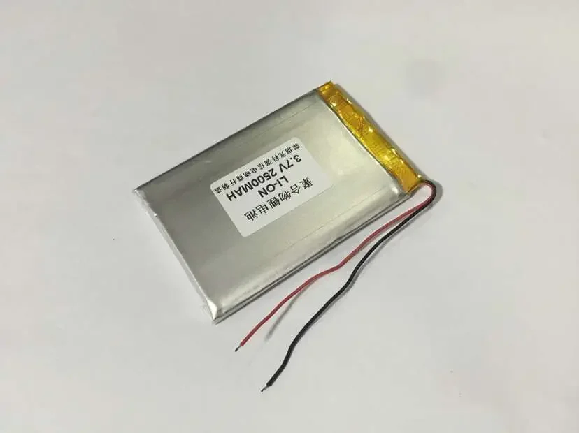 Baru sepenuhnya kapasitif 3.7V polimer lithium power 404769 2500MAH tablet power line
