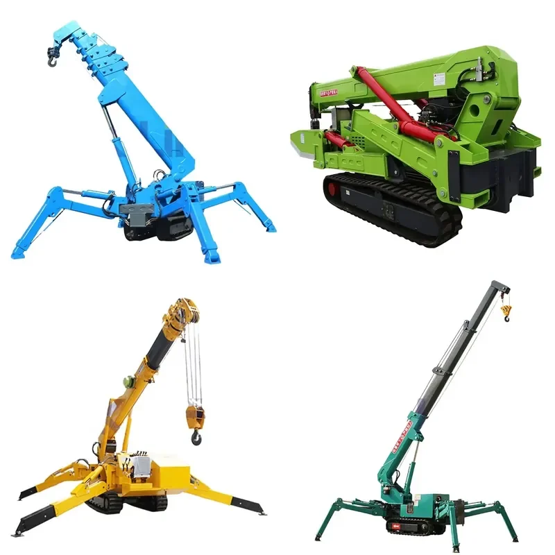 2026 CE PLK LIFT Electric Telescopic Spider Crane-5m Lifting Height & Span Indoor/Outdoor Use